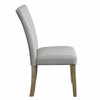 ACME Charnell Side Chair (Set-2) in Gary PU & Oak Finish DN00554