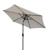 9' Pole Umbrella With Carry Bag, Creme