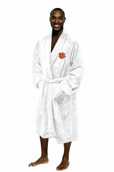 Clemson OFFICIAL Collegiate Men's L/XL Silk Touch Bath Robe