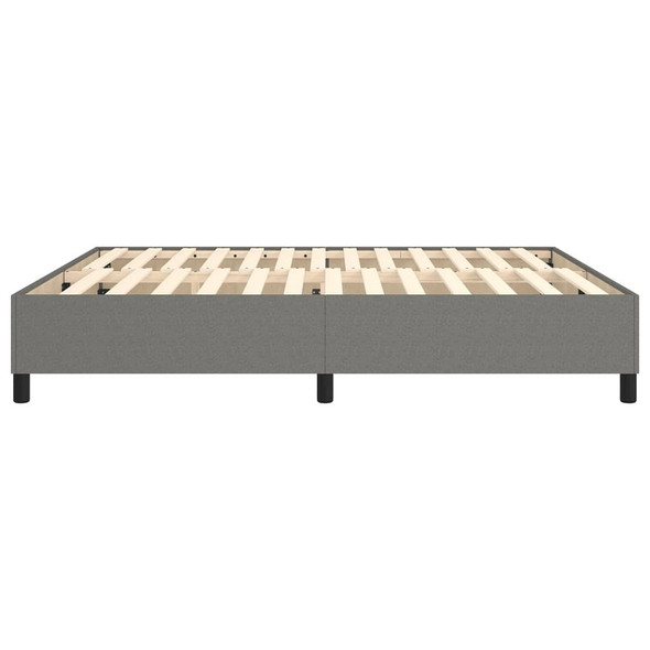 vidaXL Bed Frame Dark Gray 72"x83.9" California King Fabric