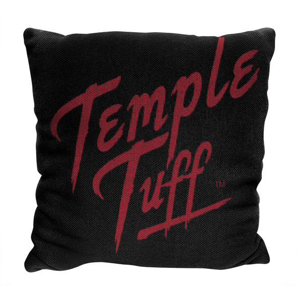 Temple OFFICIAL NCAA "Invert" Woven Pillow; 20" x 20"