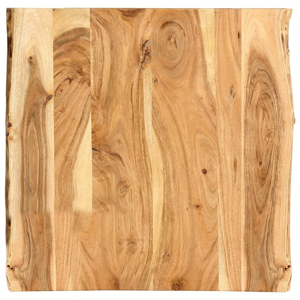 vidaXL Table Top Solid Acacia Wood 22.8"x(19.7"-23.6")x1"