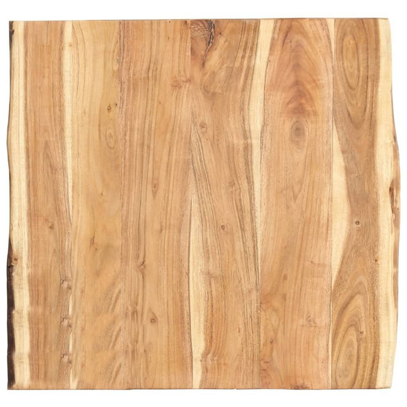 vidaXL Table Top Solid Acacia Wood 22.8"x(19.7"-23.6")x1.5"