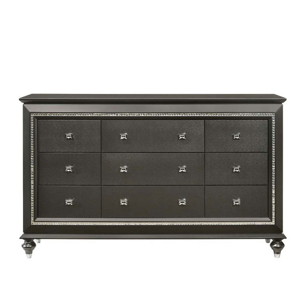 ACME Kaitlyn Dresser, Metallic Gray 27285