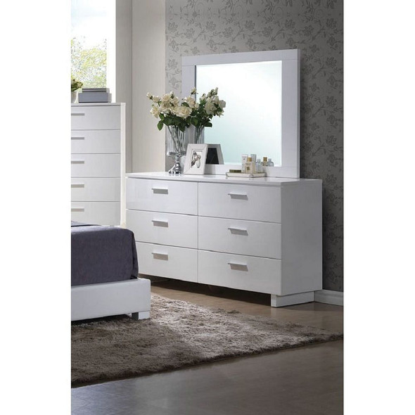 ACME Lorimar Dresser in White & Chrome Leg 22635