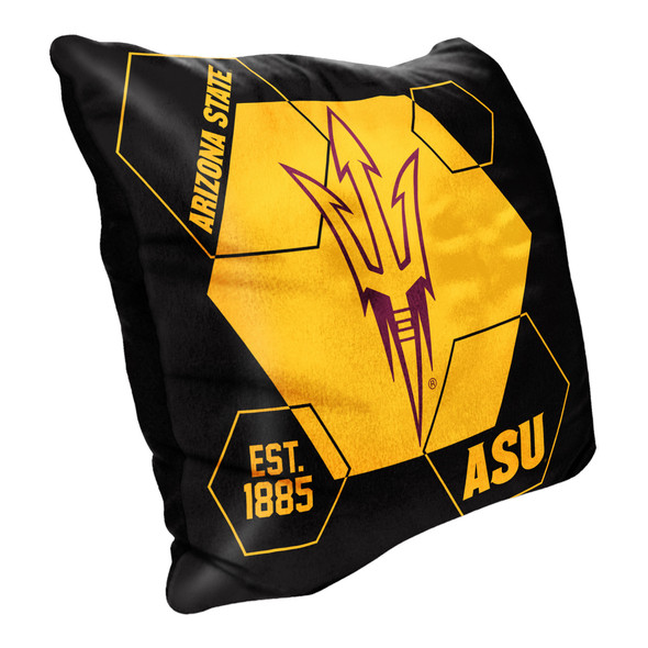 Arizona State OFFICIAL NHL "Connector" Double Sided Velvet Pillow; 16" x 16"