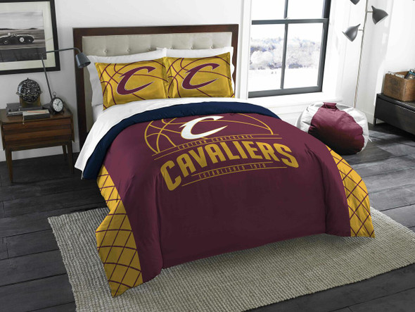 Cavaliers OFFICIAL National Basketball Association; Bedding; "Reverse Slam" Full/Queen Printed Comf