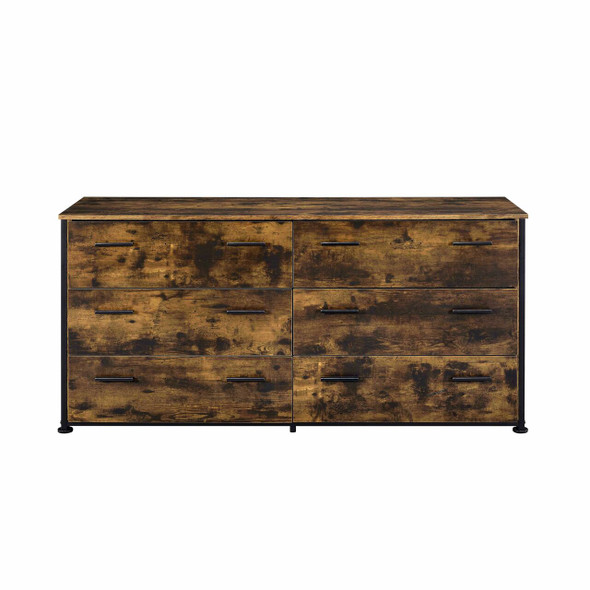 ACME Juvanth Dresser in Rustic Oak & Black Finish 24265