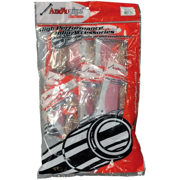 Rca cable 17' audiopipe *bmsg17* 1 bag of 10= 1 unit