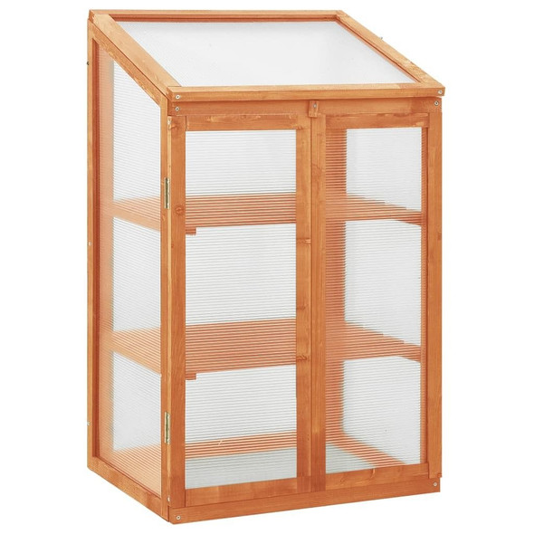 vidaXL Greenhouse 23.6"x17.7"x39.4" Firwood