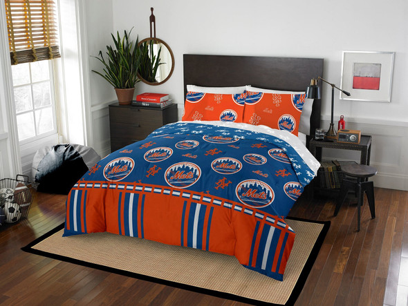 New York Mets OFFICIAL MLB Full Bed In Bag Set