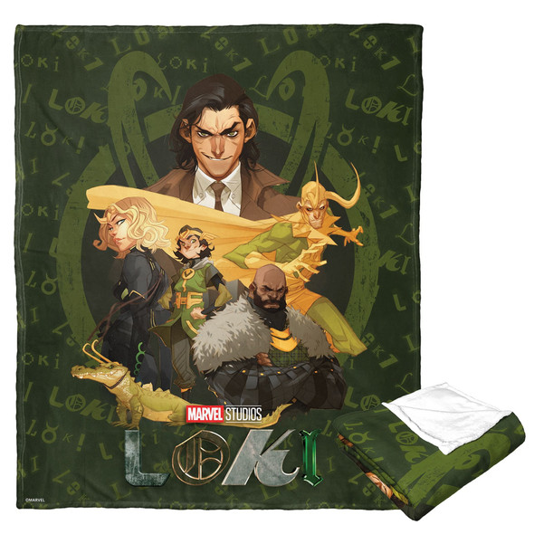 Marvel's Loki Silk Touch Throw Blanket, 50" x 60", Loki Crew