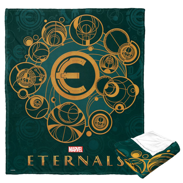 Marvel's Eternals Silk Touch Throw Blanket, 50" x 60", Golden Emblem