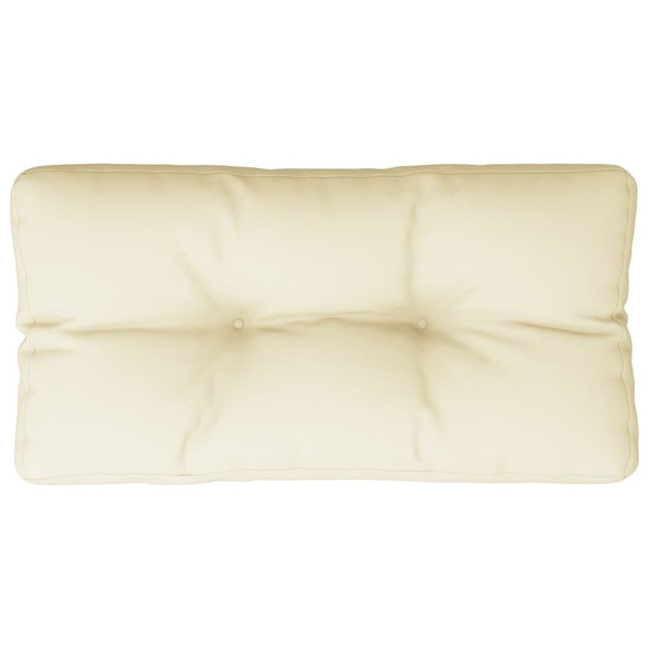 vidaXL Pallet Cushion Cream 27.6"x15.7"x4.7" Fabric