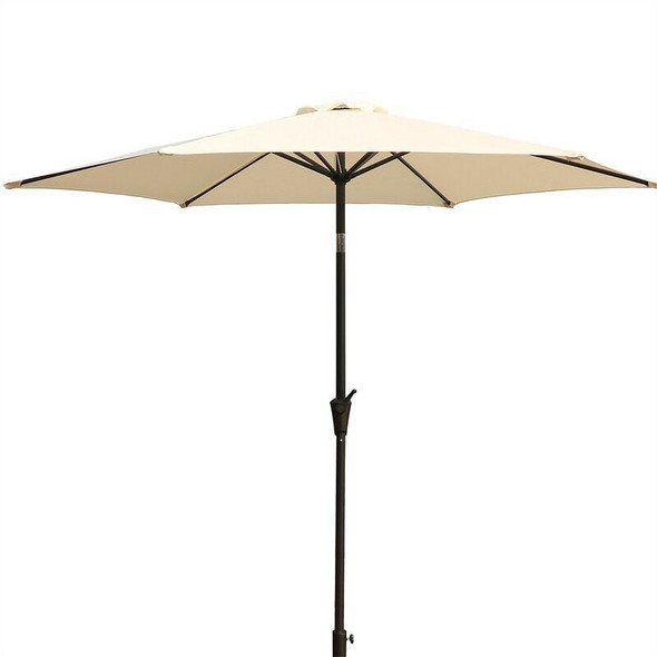 9' Pole Umbrella With Carry Bag, Creme