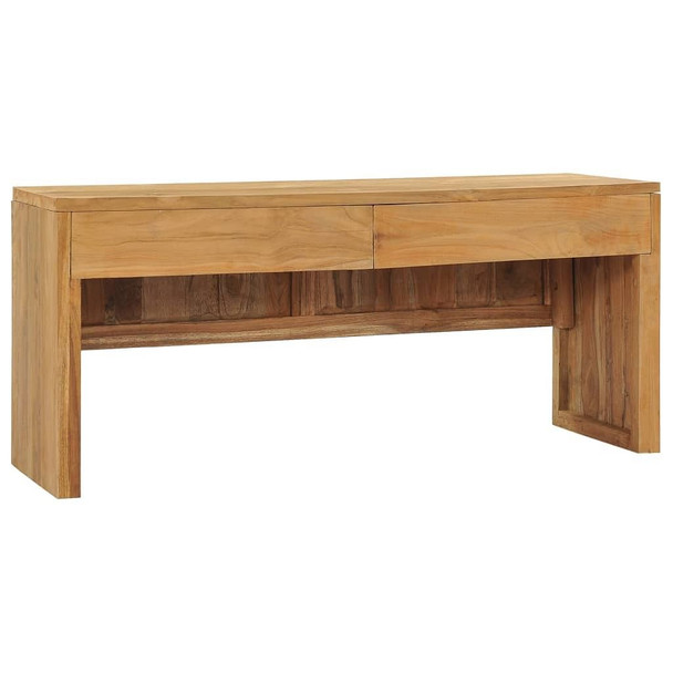 vidaXL TV Stand 39.4"x13.8"x17.7" Solid Wood Teak