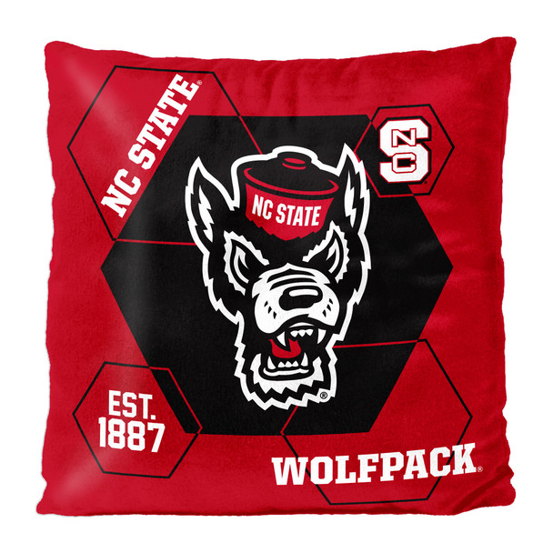 NC State OFFICIAL NHL "Connector" Double Sided Velvet Pillow; 16" x 16"