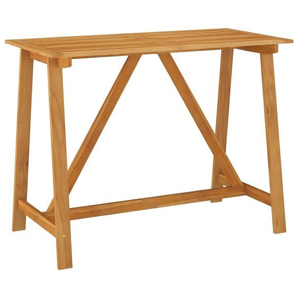 vidaXL Patio Bar Table 55.1"x27.6"x40.9" Solid Acacia Wood