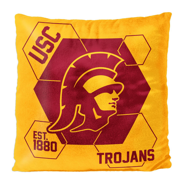 USC OFFICIAL NHL "Connector" Double Sided Velvet Pillow; 16" x 16"