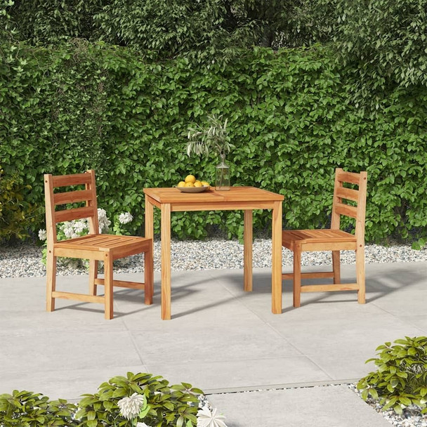 vidaXL 3 Piece Patio Dining Set Solid Wood Teak A949-3157177