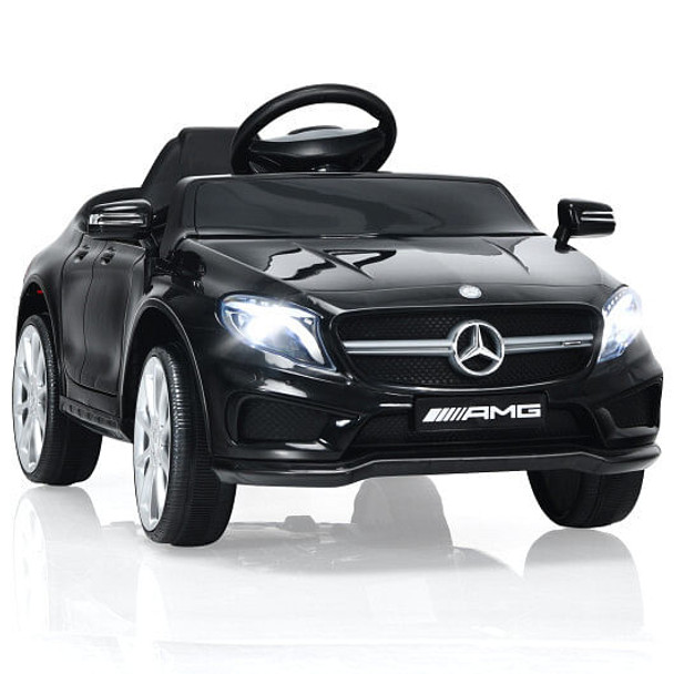 12V Electric Kids Ride On Car with Remote Control-Black - Color: Black