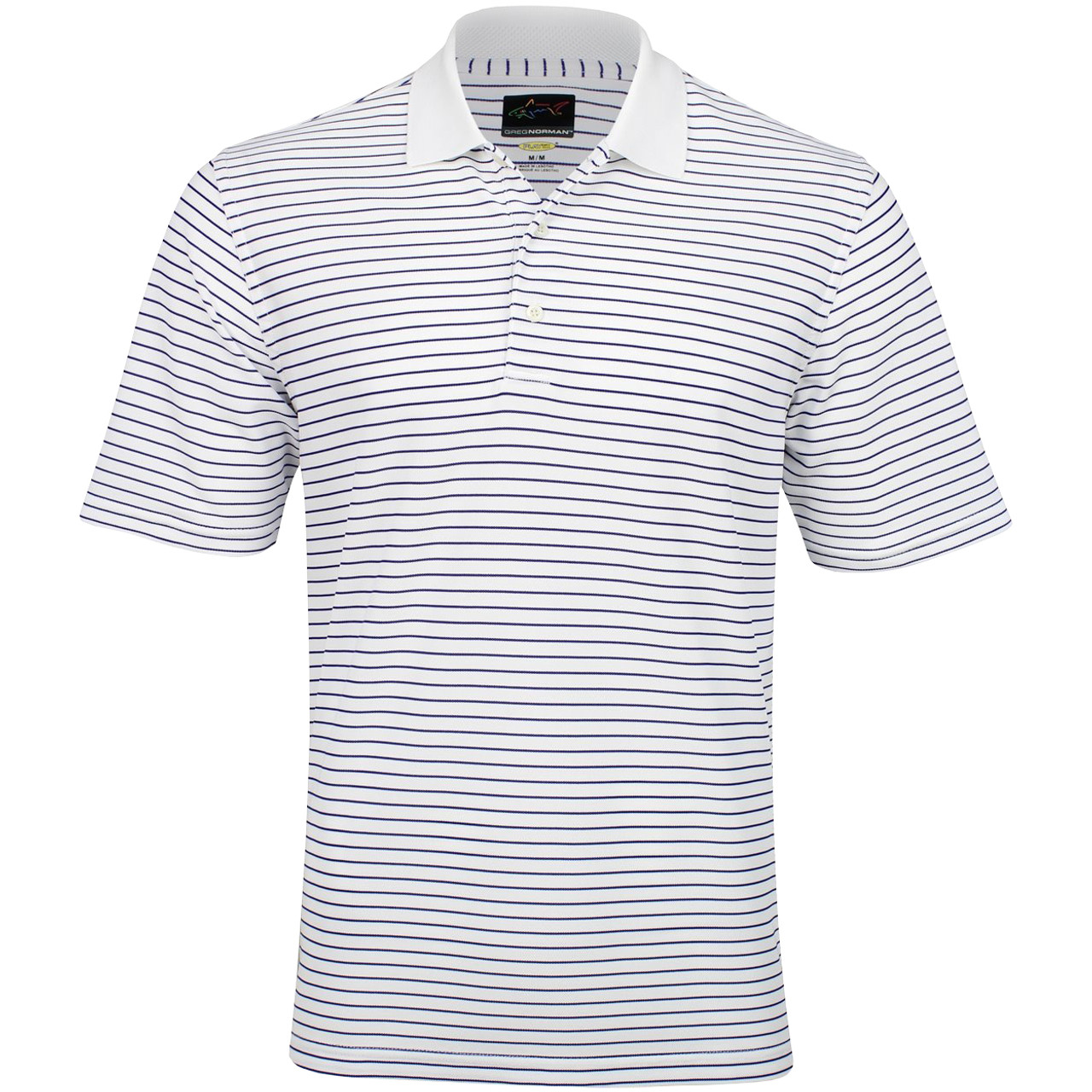 Greg Norman Protek Micro Pique Stripe Polo Golf Shirt **Closeout ...