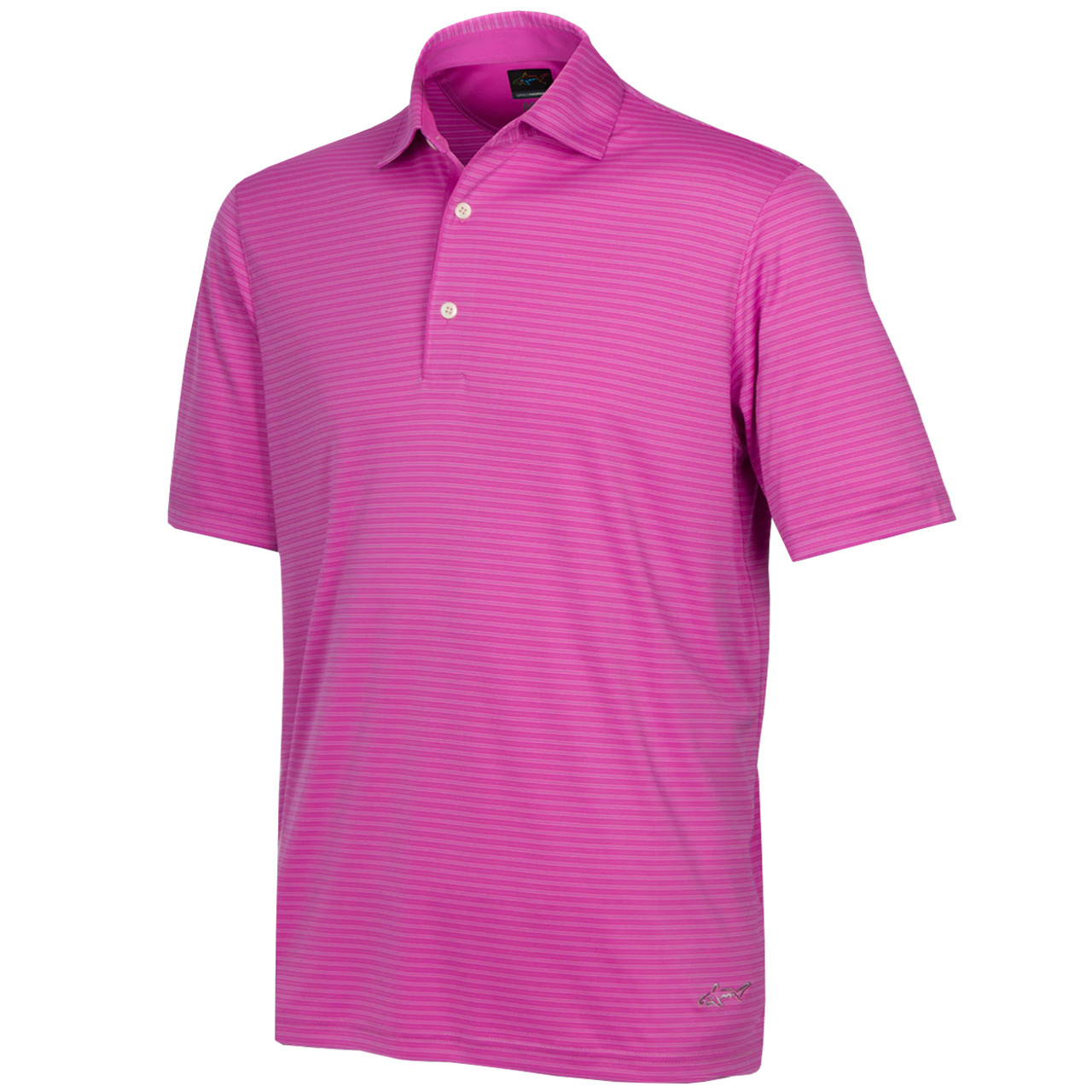 Greg Norman ML75 Shadow Striped Polo Golf Shirt - GolfEtail.com
