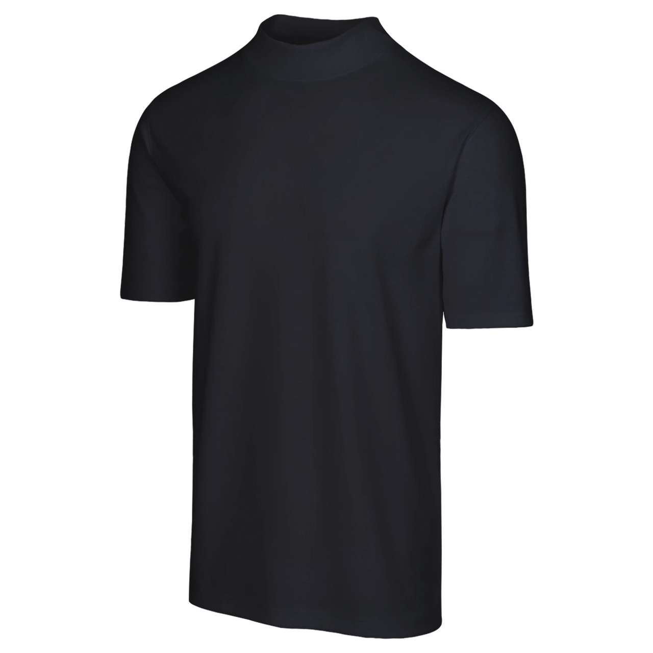Greg Norman Golf Men's Mesh Solid Mock-T Turtleneck Shirt - GolfEtail.com