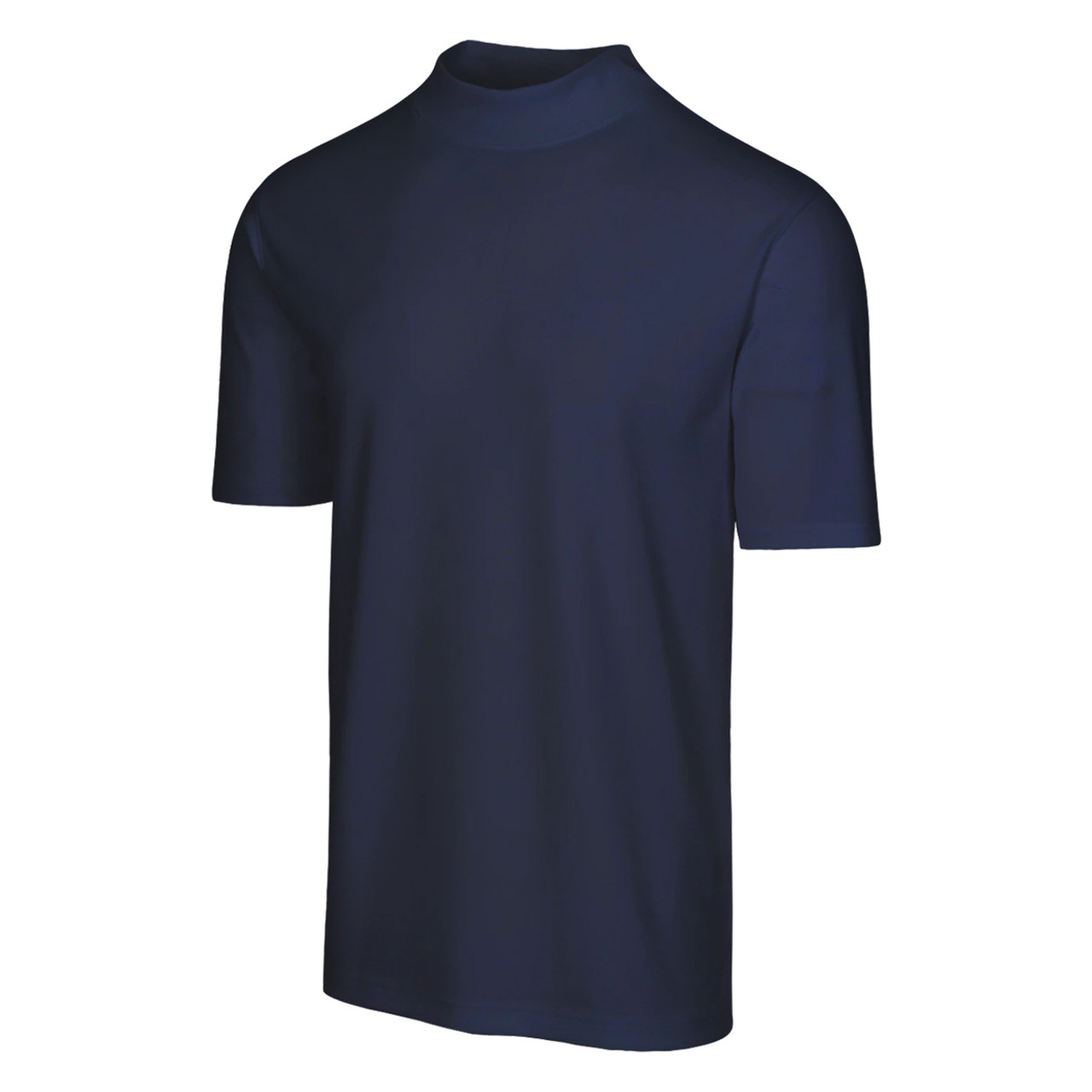 mock turtleneck golf shirt