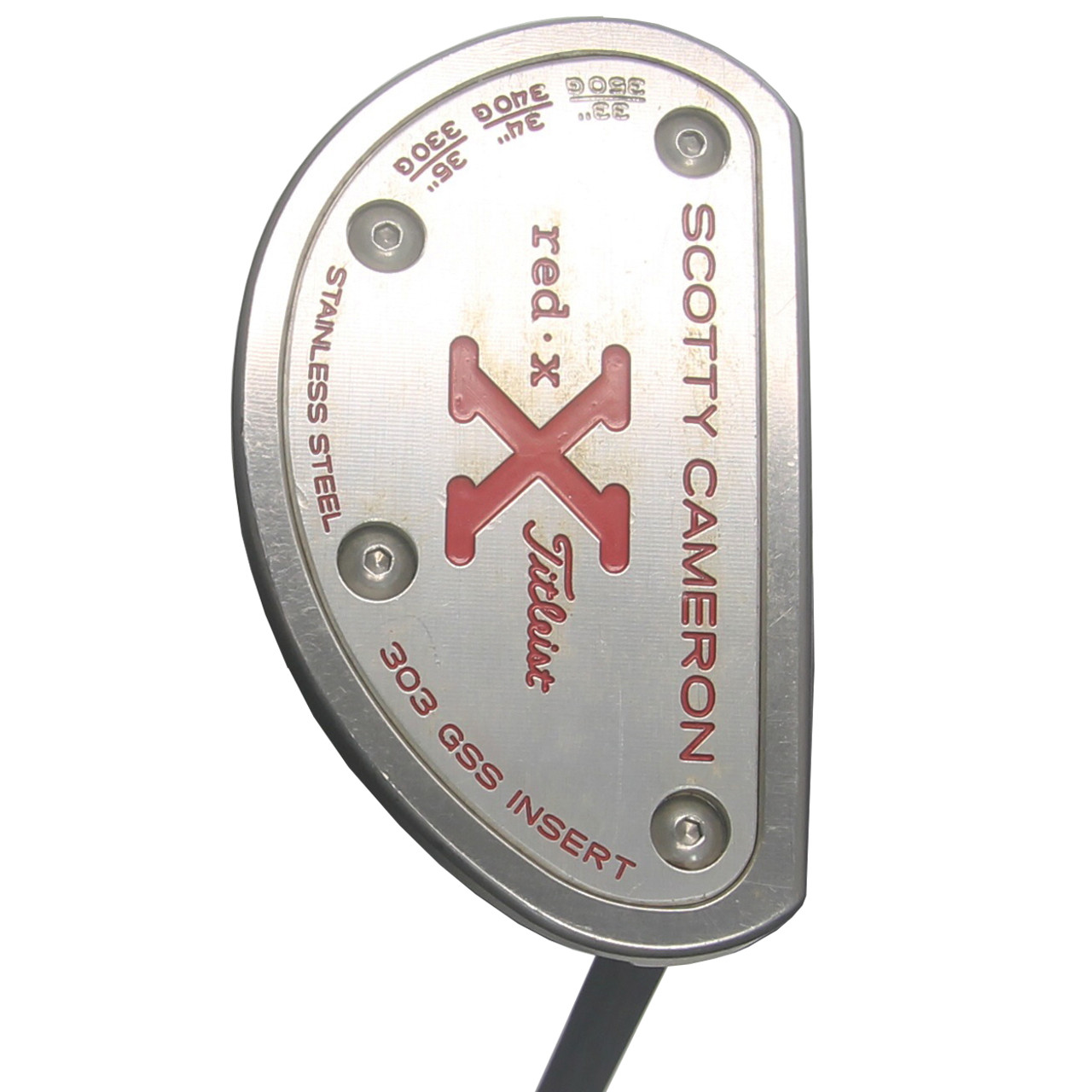 【在庫超激得】SCOTTY CAMERON ”Red X 303GSS INSERT\