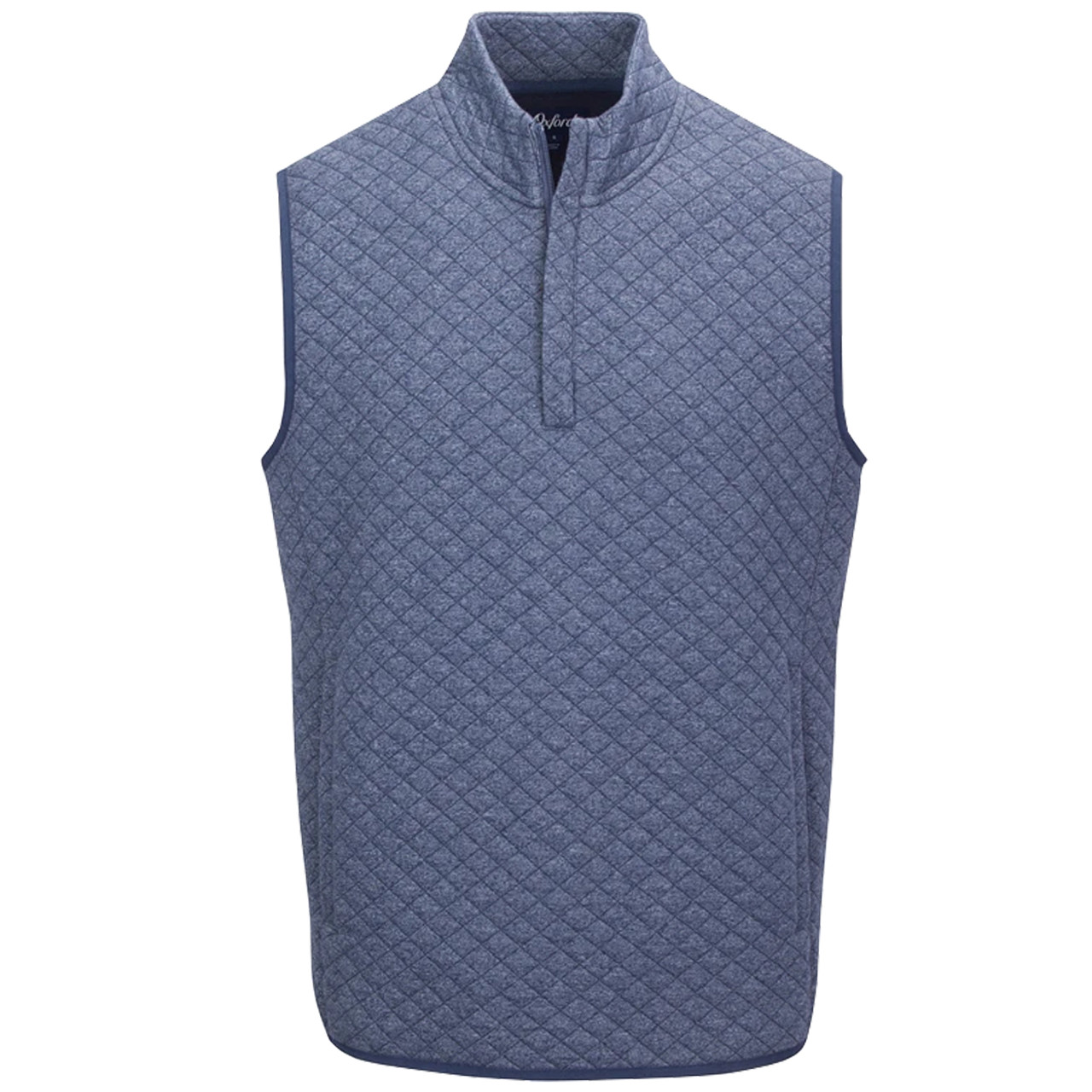 Oxford America Men's Duvall 1/4-Zip Golf Vest - GolfEtail.com