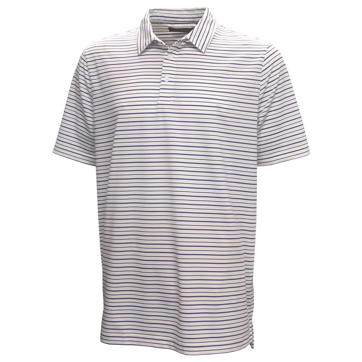 Carnoustie Golf Men's Tech Striped Performance Polo Shirt