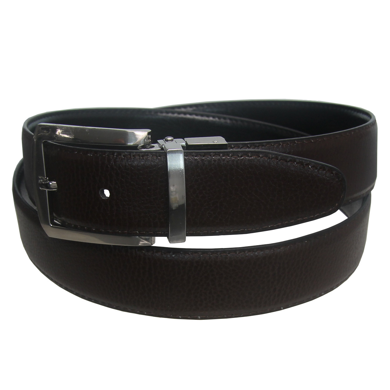 TS Leather Men's Reversible Genuine Leather Golf Belt