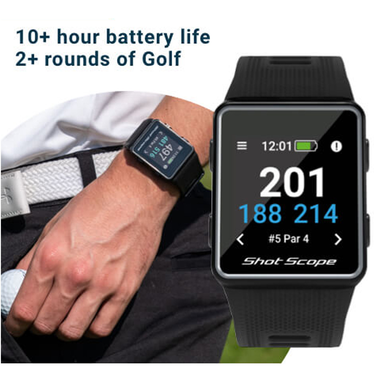 Shot Scope Lightweight G3 GPS Golf Watch