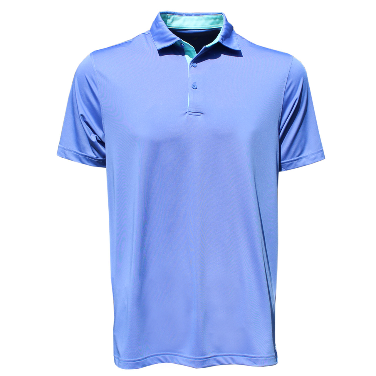 Allen Solly Performance Golf Polo Vented Underarm Blue/White Size