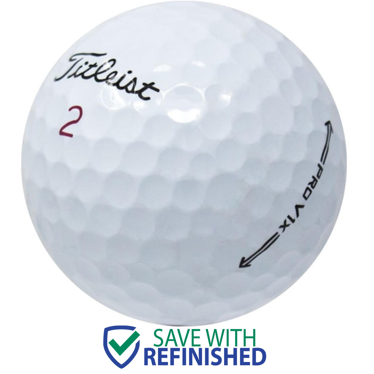 Titleist Pro V1x ゴルフボール まとめ36球 Titleist Pro V1x Golf Balls (36 Balls - Refinished - Bulk Package