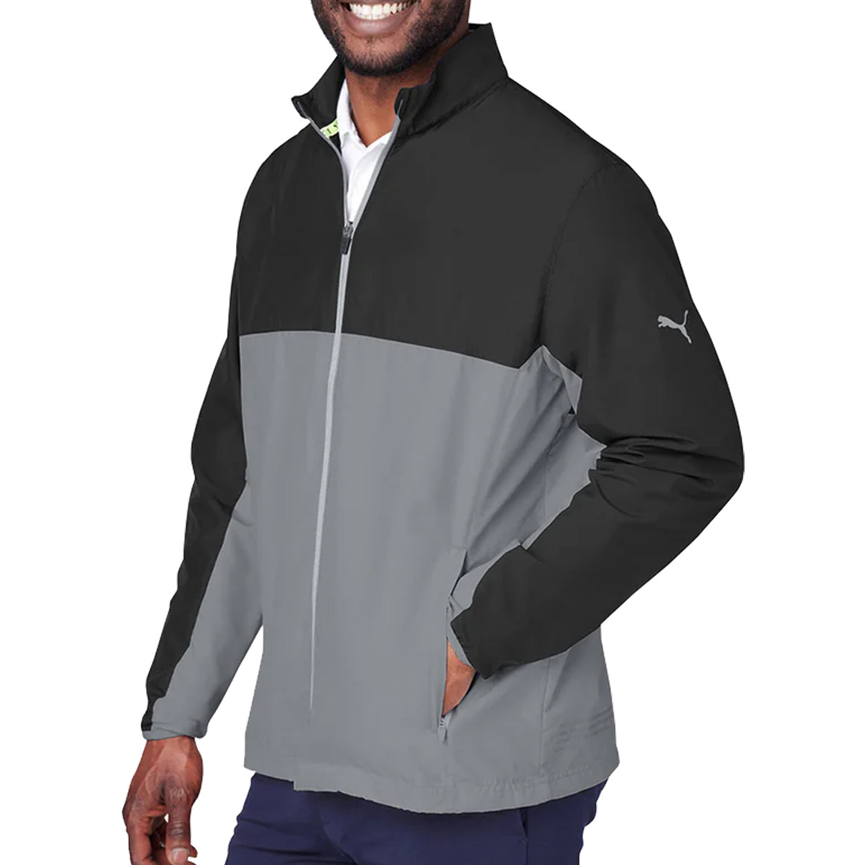 PUMA Golf Men's 1st Mile Full-Zip Wind Jacket – Lightweight