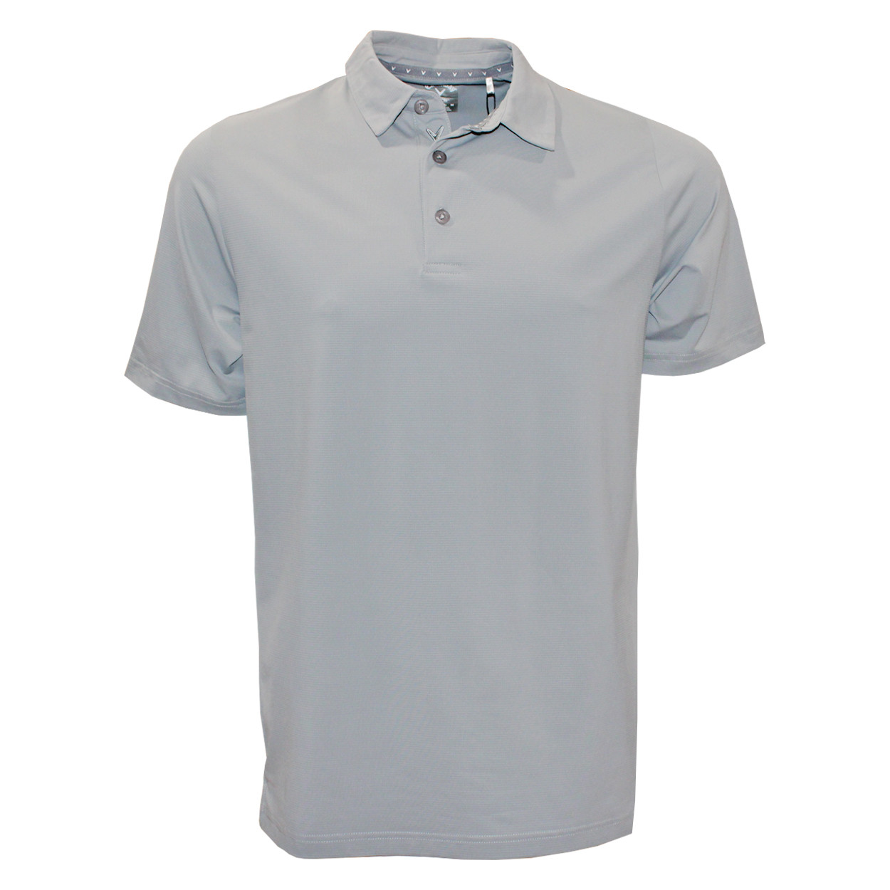 Callaway グレー ゴルフシャツ Callaway Golf Men's Opti-Dri Swing Tech Solid Polo Shirt