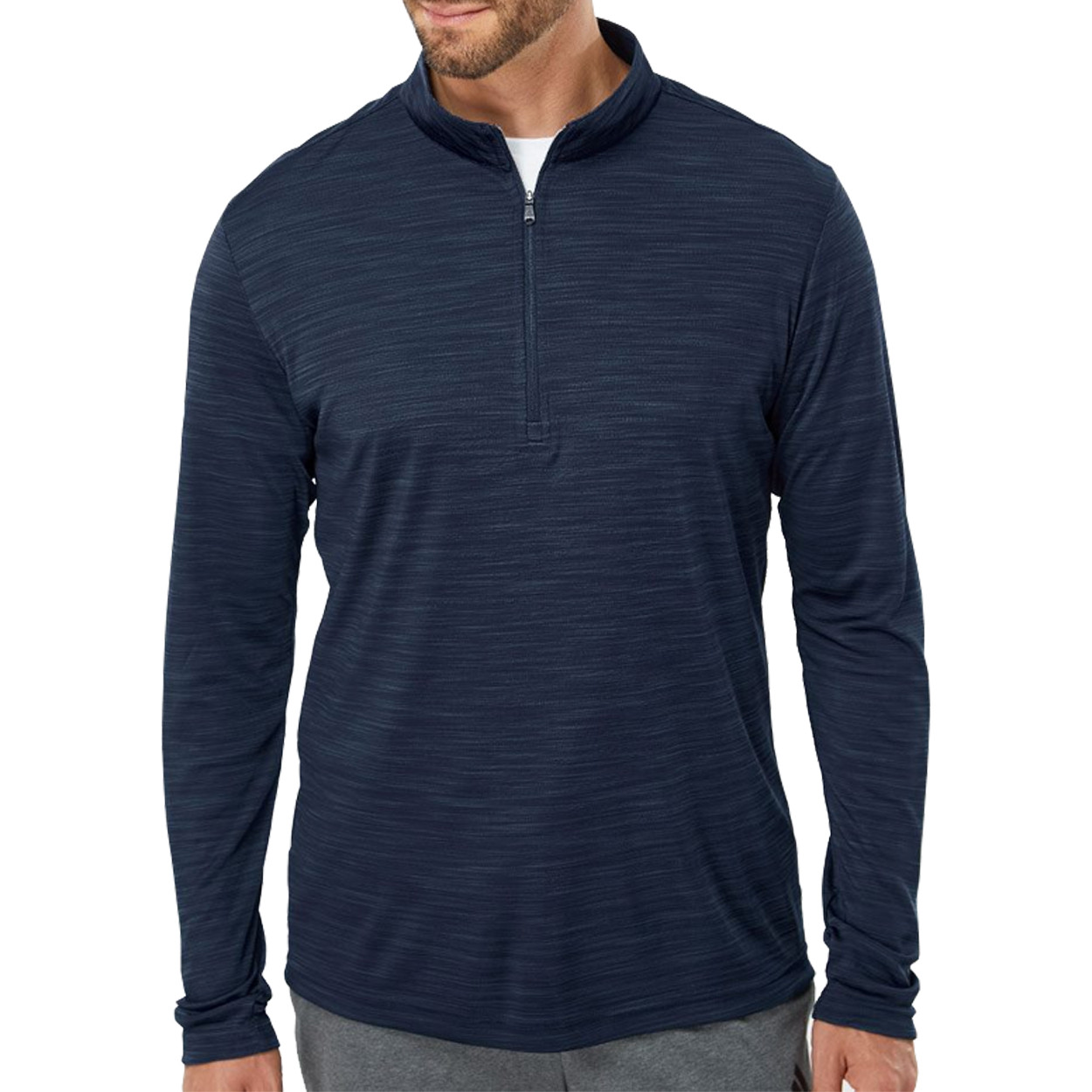Adidas Golf Men's Lightweight Melange 1/4-Zip Pullover Top