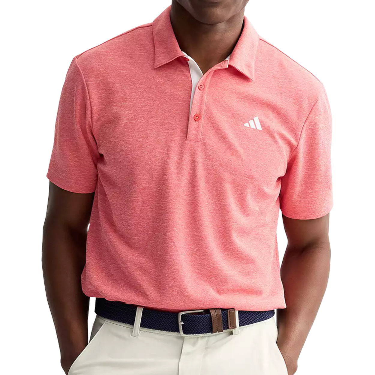 Adidas Golf Men's Core Heather Polo Shirt – Moisture-Wicking