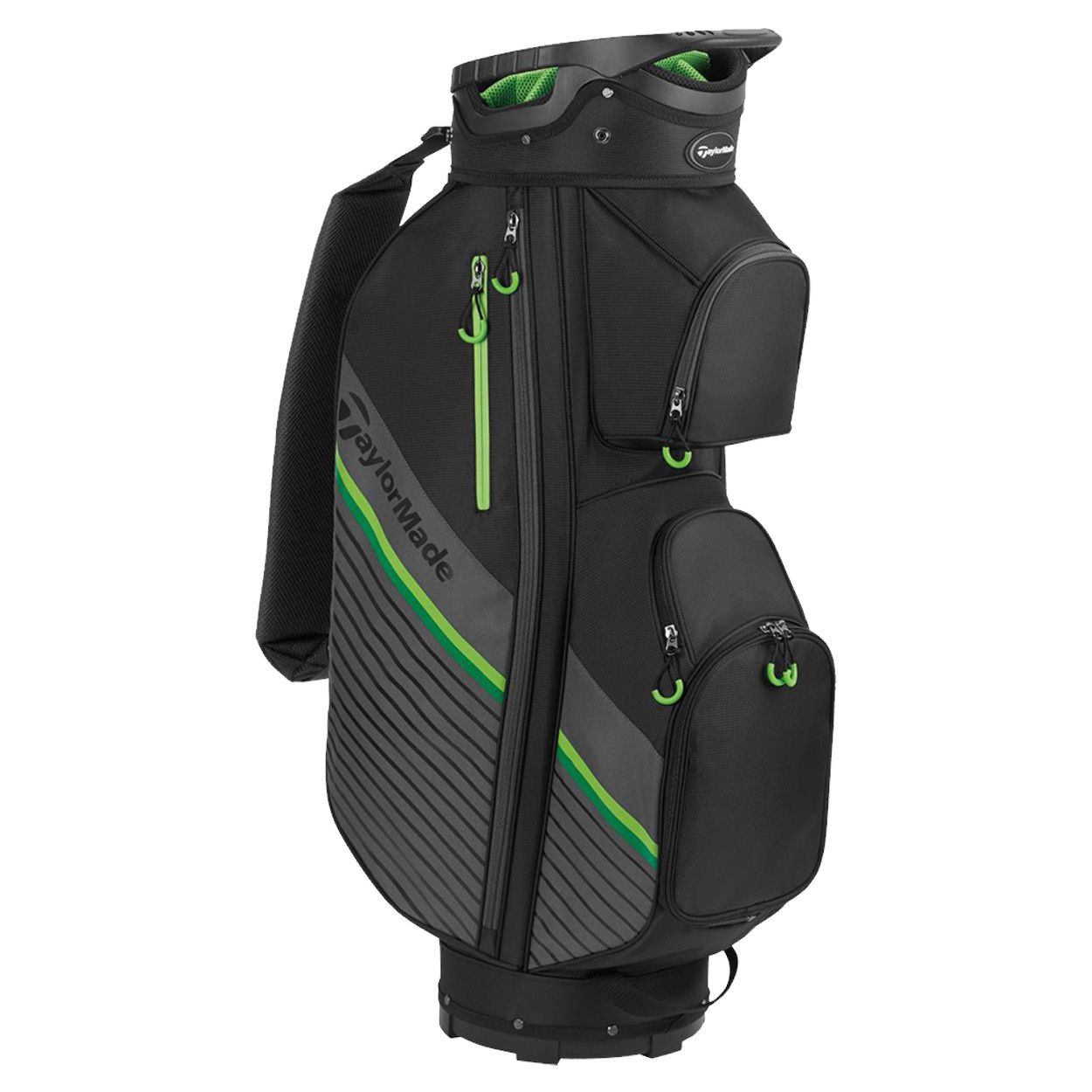 TaylorMade RBZ Speedlite 14-Way Top Golf Cart Bag, Blk/Gry/Grn