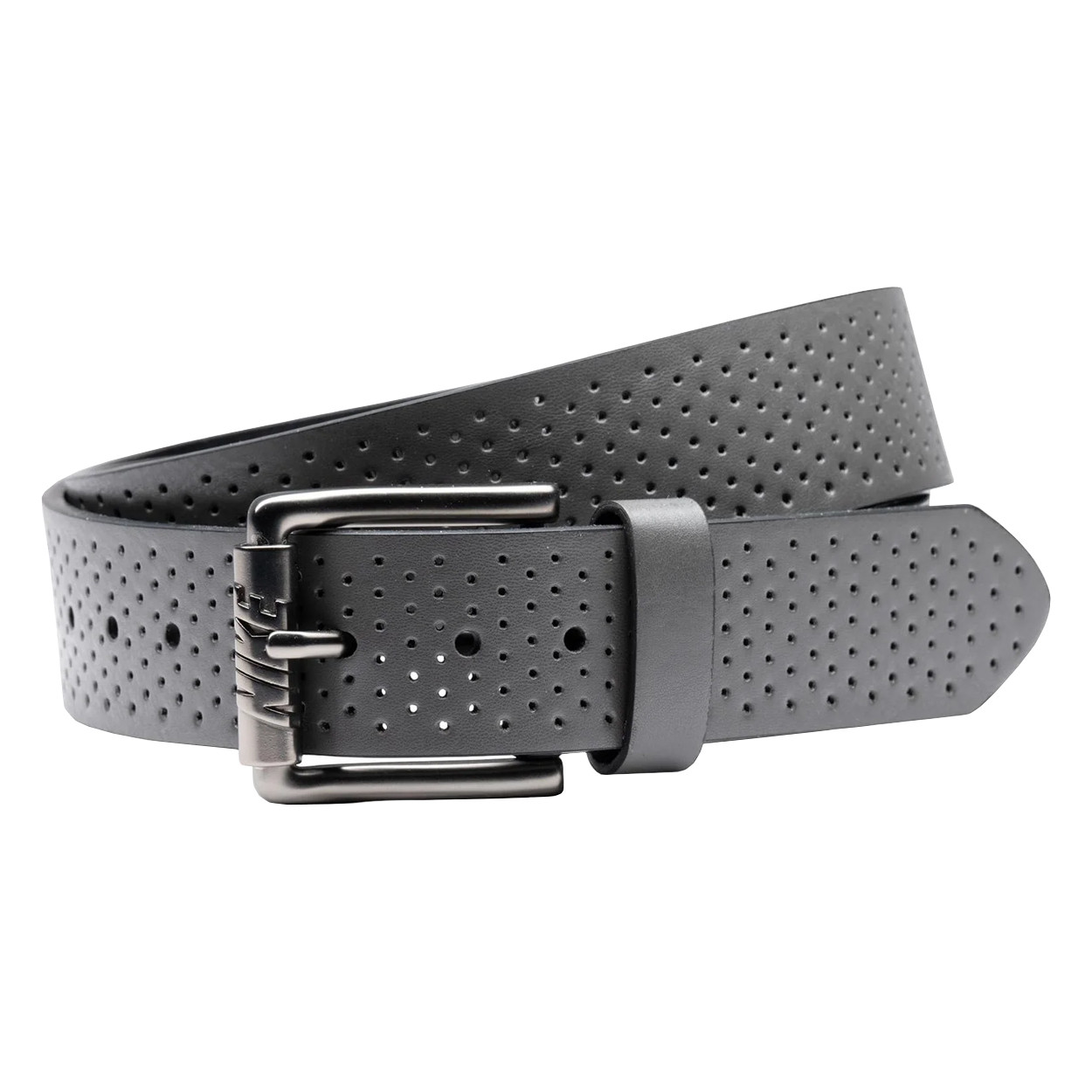 Nike Men's Perforated Leather Golf Belt with Roller Buckle
