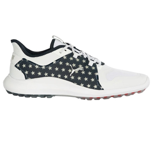 PUMA Men's Ignite Fasten8 Volition Stars & Stripes Waterproof Golf Shoes