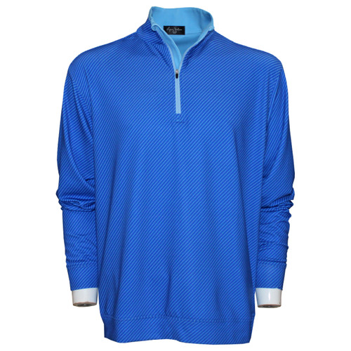 Byron Nelson Golf Striped Performance 1/4-Zip Pullover Sweater