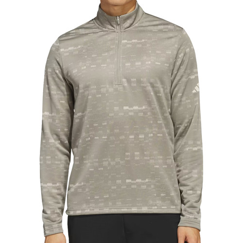 Adidas Core Printed 1/4-Zip Golf Pullover – Lightweight, Breathable Performance Layer