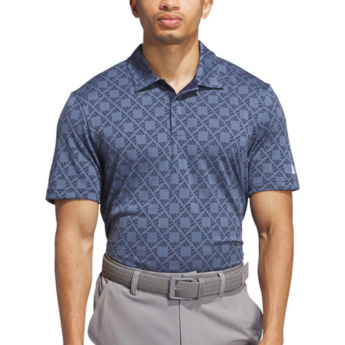 Adidas Ultimate365 Tour HEAT.RDY Jacquard Golf Polo Shirt – Breathable, Performance Fit for Men