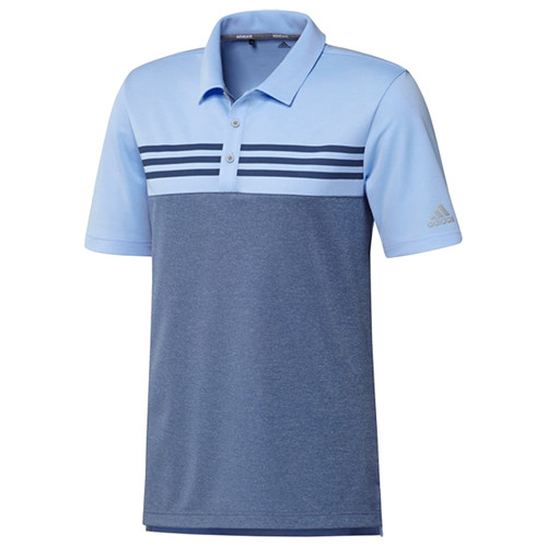 adidas men's drive heather block golf polo