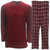 Greg Norman Mens 2-Piece Thermal Top & Fleece Pant Pajama Set
