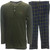 Greg Norman Mens 2-Piece Thermal Top & Fleece Pant Pajama Set