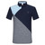 JDX America Men's Slanted Color Pattern Polo Golf Shirt